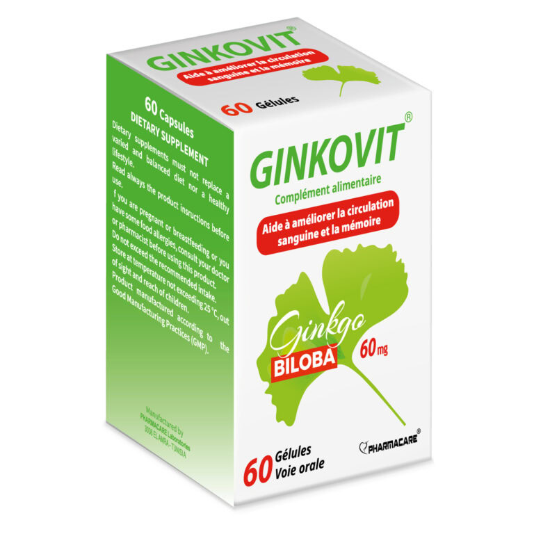 Pharmacare Ginkovit Ginkgo Biloba 60 Gélules MaPara Tunisie — free download