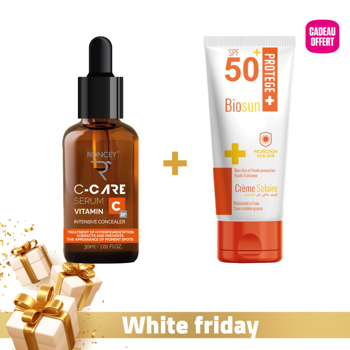 Sérum Goodal Brightening à La Vitamine C, SPF50+, 50ml, Protection Solaire Et éclat