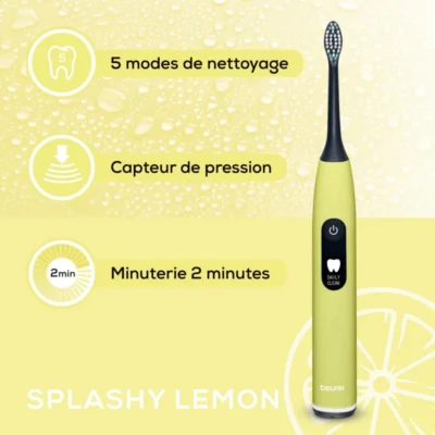 Beurer sc 50 splashy lemon gp brosse à dents electrique Beurer sc 50 splashy lemon gp brosse à dents electrique