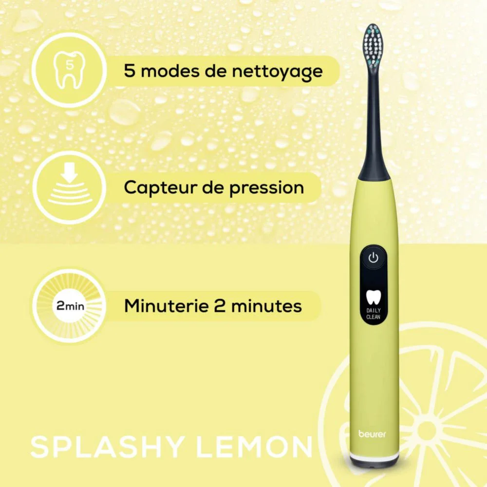 Beurer sc 50 splashy lemon gp brosse à dents electrique Beurer sc 50 splashy lemon gp brosse à dents electrique