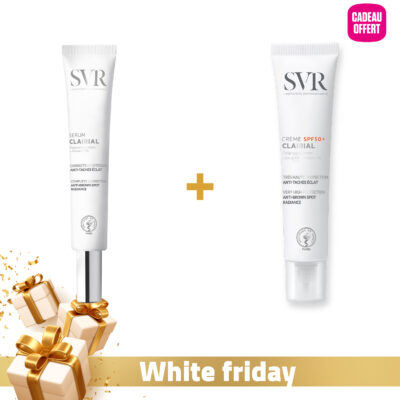 SVR Clairial Sérum Correcteur Integral Anti-Taches Éclat 30ml + SVR Clairial Crème Solaire Anti-Taches SPF50+ 40ml