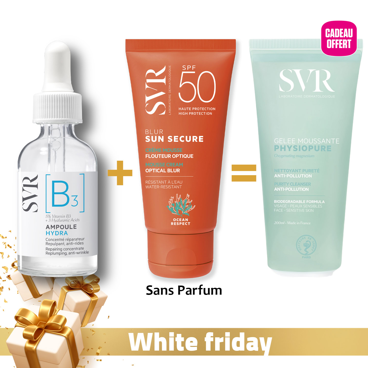 Svr routine réparation peau sensible et confort sans parfum Svr routine réparation peau sensible et confort sans parfum