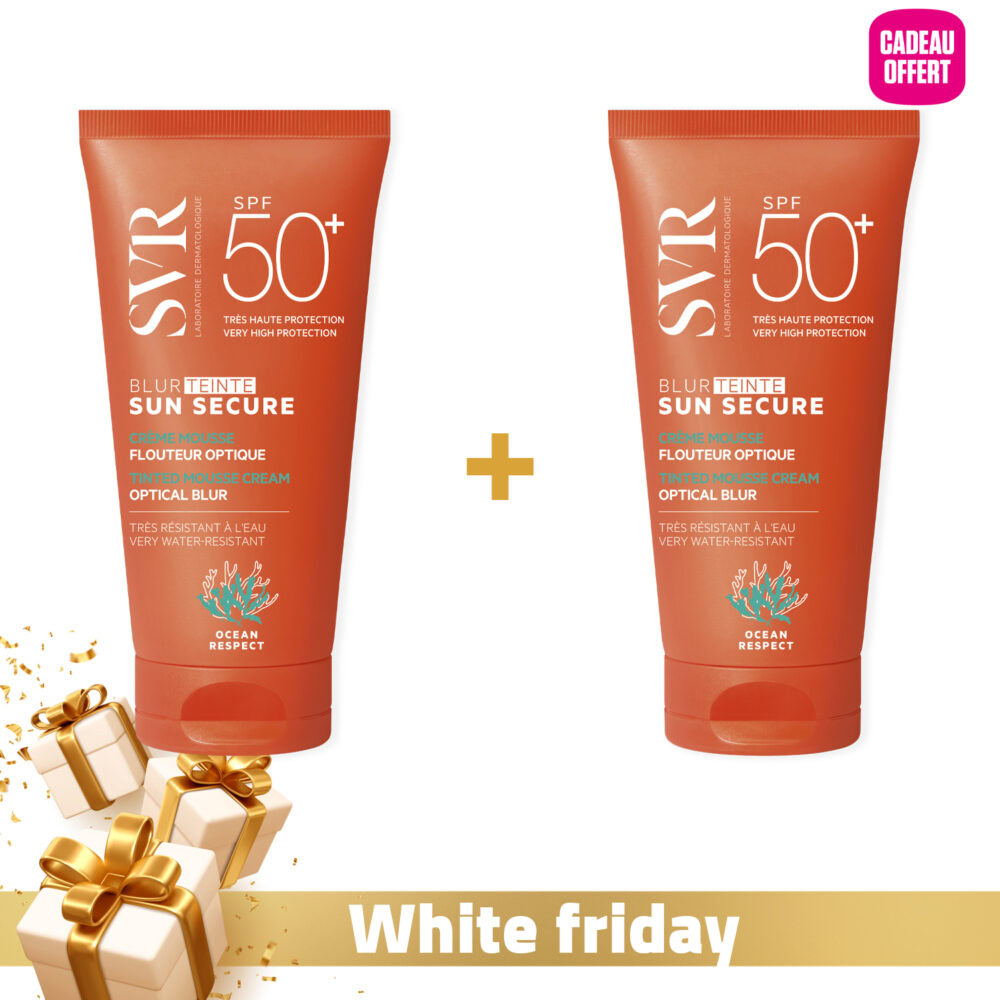 Svr sun secure blur mousse teintée spf50+ 50ml + 2ème mousse teintée spf50+ offerte