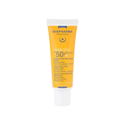 Isispharma uveblock ultra-fluide toucher sec teinté spf50+ 40ml