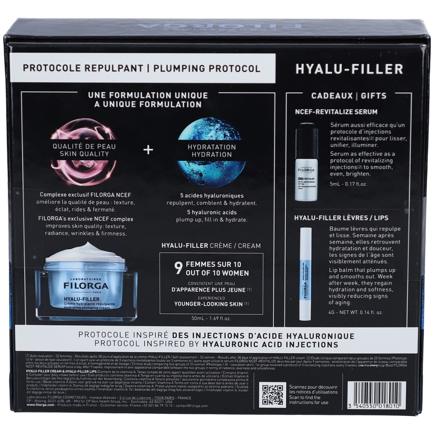 Filorga hyalu-filler coffret protocole repulpant Filorga hyalu-filler coffret protocole repulpant