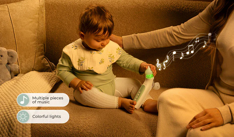 Aspirateur nasal électrique 2 en 1 momcozy breezyclear™