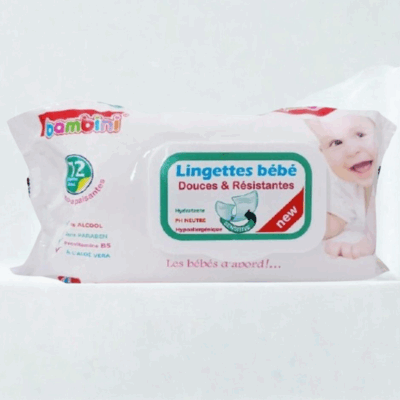 Bambini Lingettes Bebe Douces et Resistantes 72 pieces