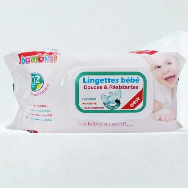 Bambini lingettes bebe douces et resistantes 72 pieces Bambini lingettes bebe douces et resistantes 72 pieces