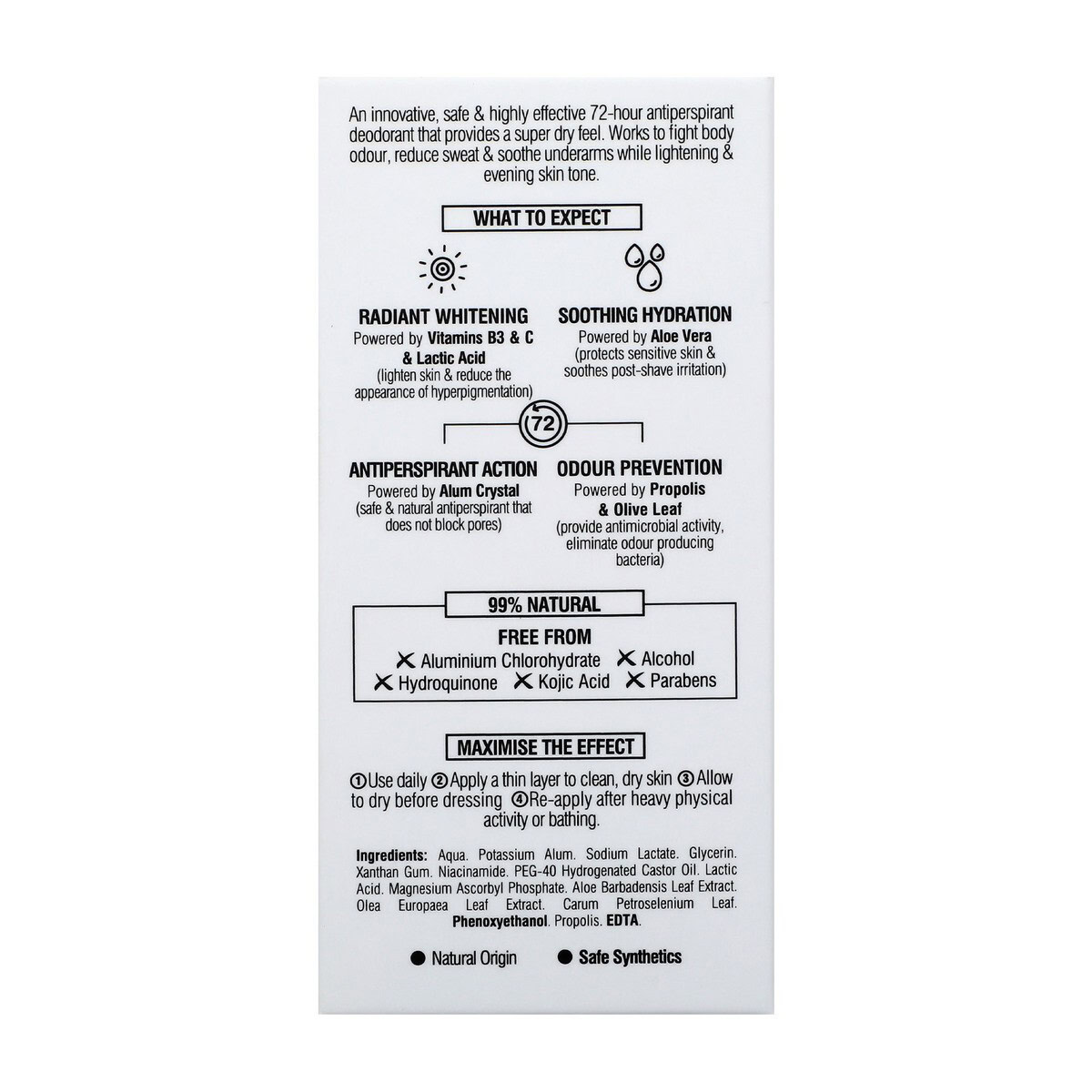 Beesline roll-on super dry sans parfum 72h Beesline roll-on super dry sans parfum 72h