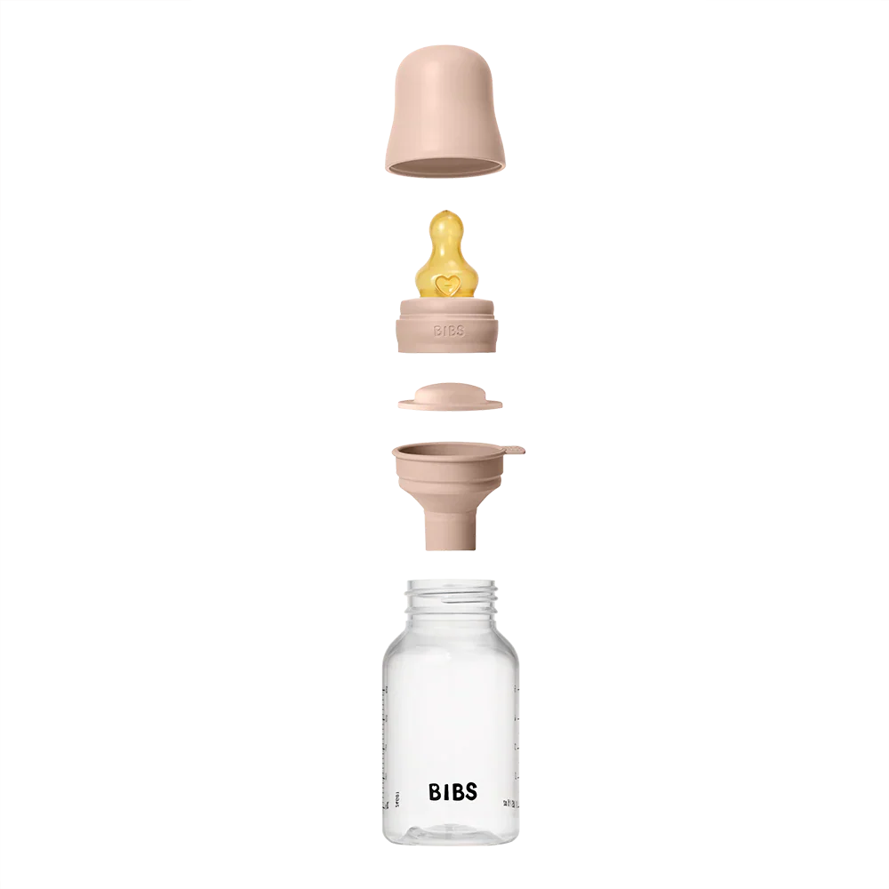 Bibs biberon bottle latex slow flow blush 0m+ 150ml Bibs biberon bottle latex slow flow blush 0m+ 150ml