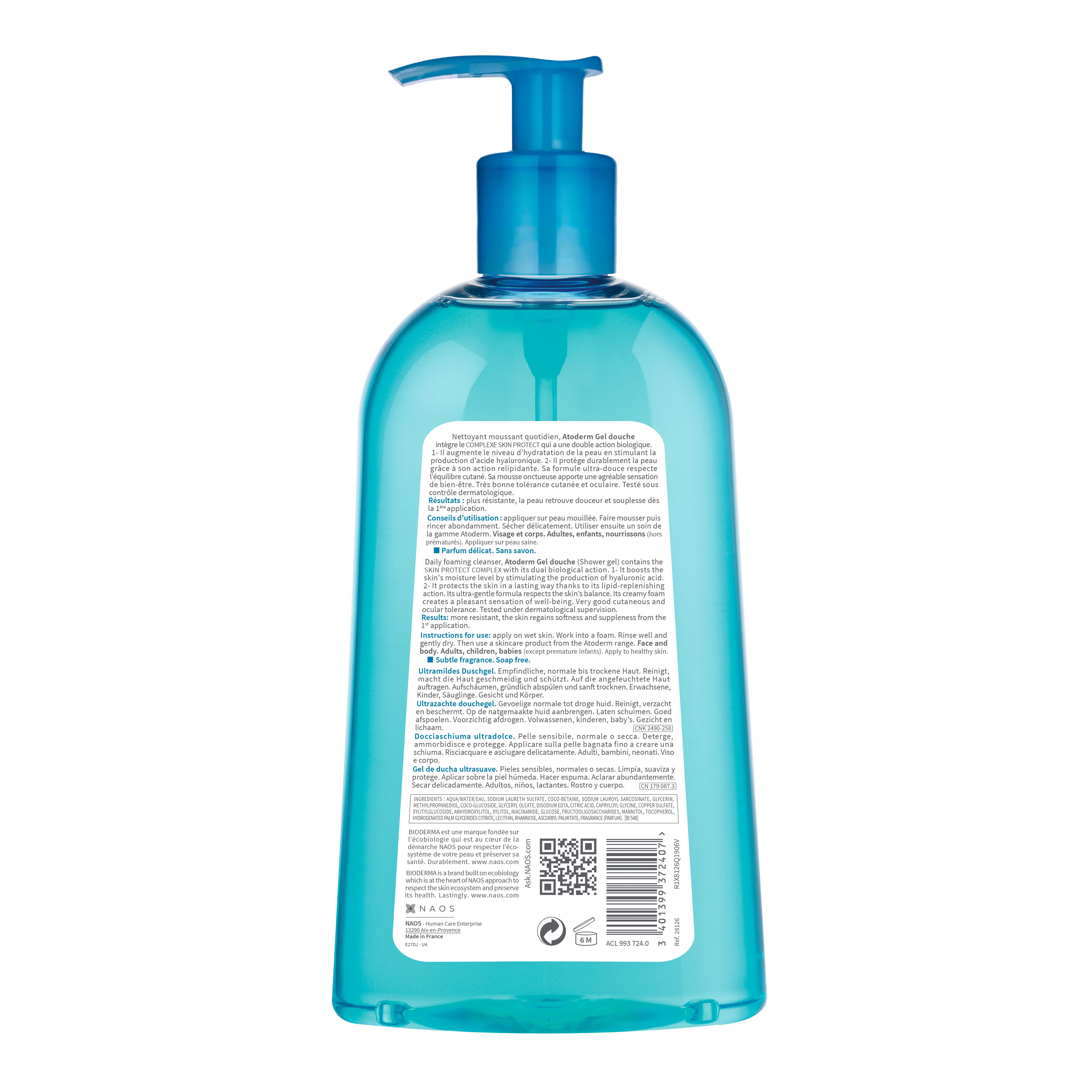 Bioderma atoderm gel douche 500ml Bioderma atoderm gel douche 500ml