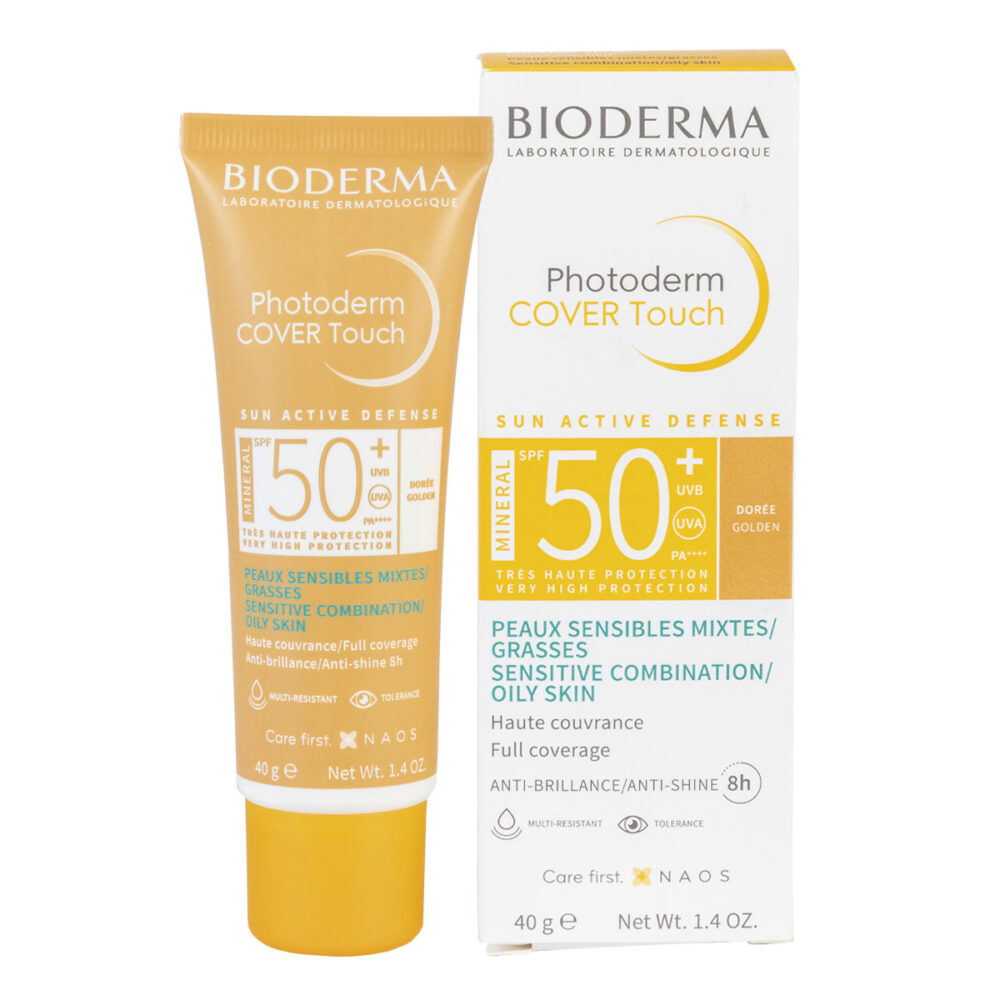 Bioderma photoderm cover touch mineral teinte doree spf50+ 40ml