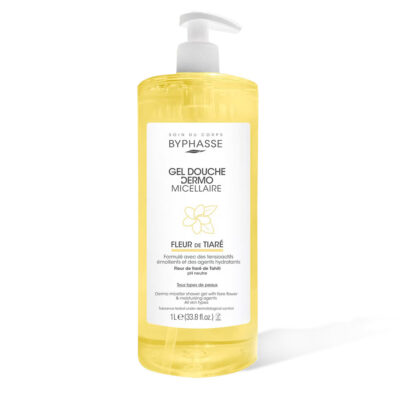 Byphasse Gel Douche Dermo Micellaire Fleur de Tiaré 1L