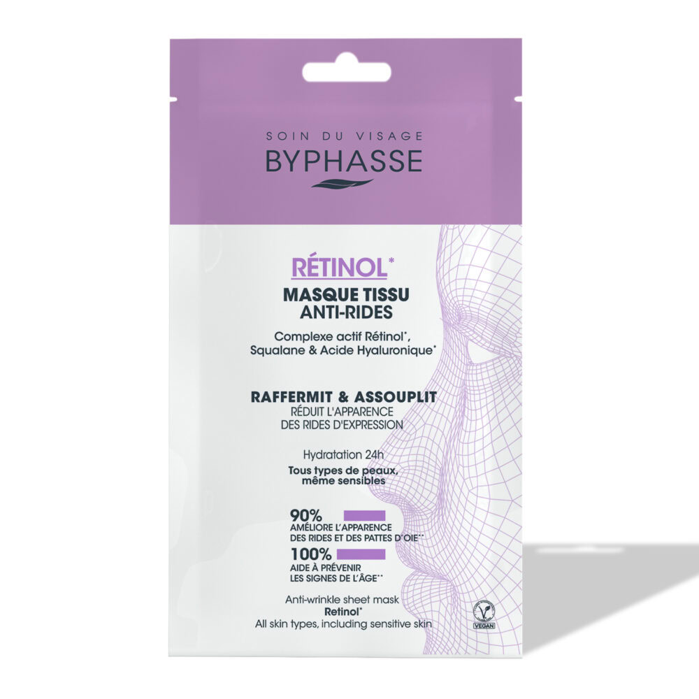 Byphasse masque tissu anti-ride retinol
