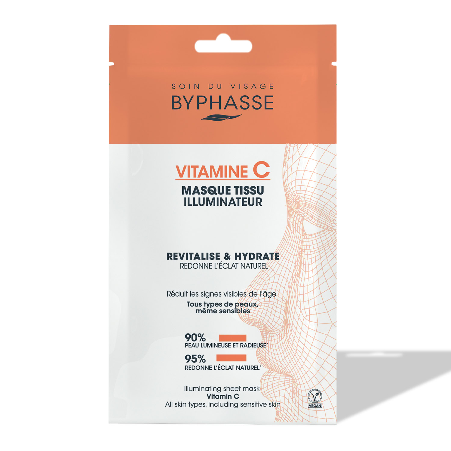 Byphasse masque tissu illuminateur vitamine c Byphasse masque tissu illuminateur vitamine c