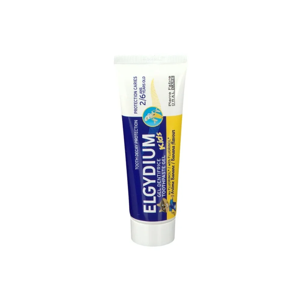 Elgydium kids gel dentifrice banane enfants de 2 à 6 ans 50ml
