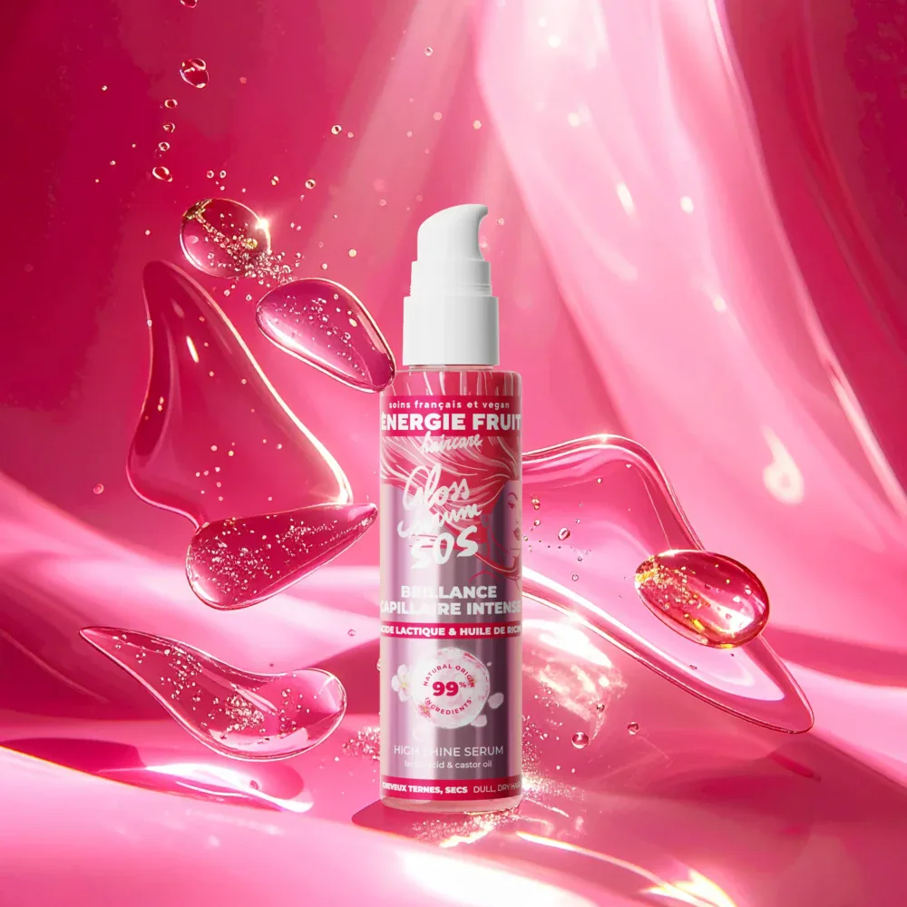 Energie fruit sérum capillaire sos gloss brillance intense acide lactic et huile de ricin 75ml