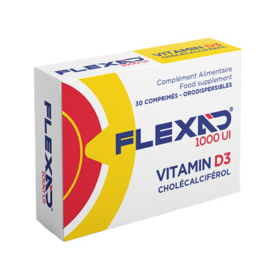 Flexad 1000 UI Vitamine D3 30 Comprimes