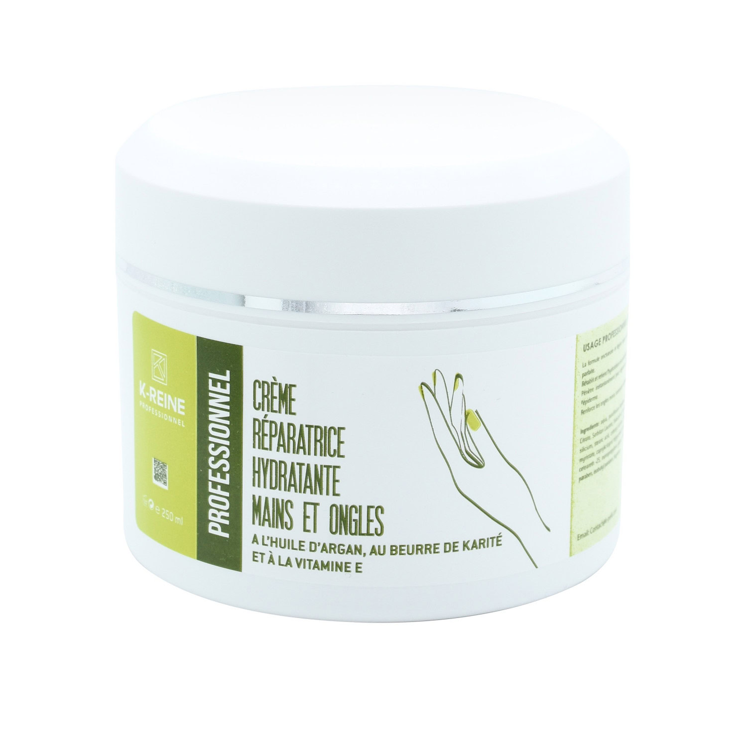 K-reine crème réparatrice hydratante mains et ongles 250ml K-reine crème réparatrice hydratante mains et ongles 250ml