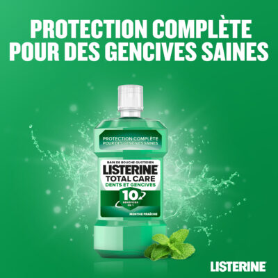 Listerine total care bain de bouche dents et gencives 250ml