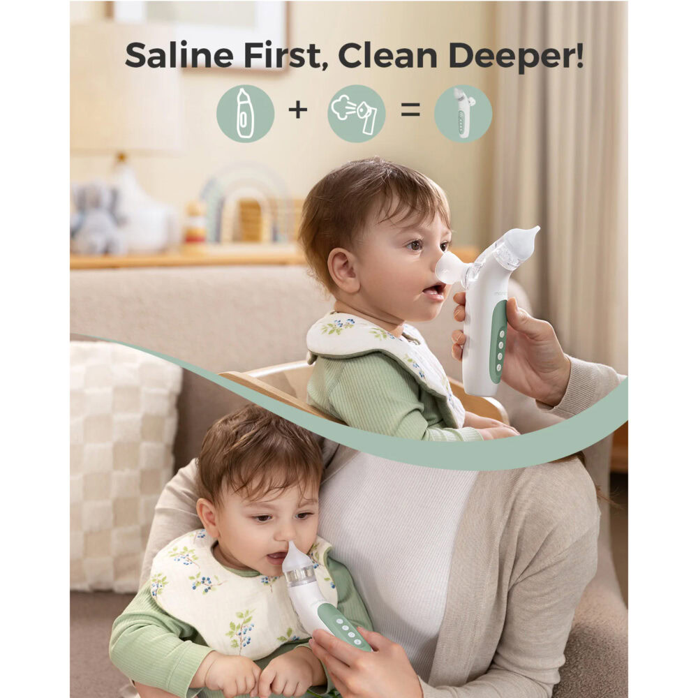 Momcozy aspirateur nasal électrique 2 en 1 momcozy breezyclear™