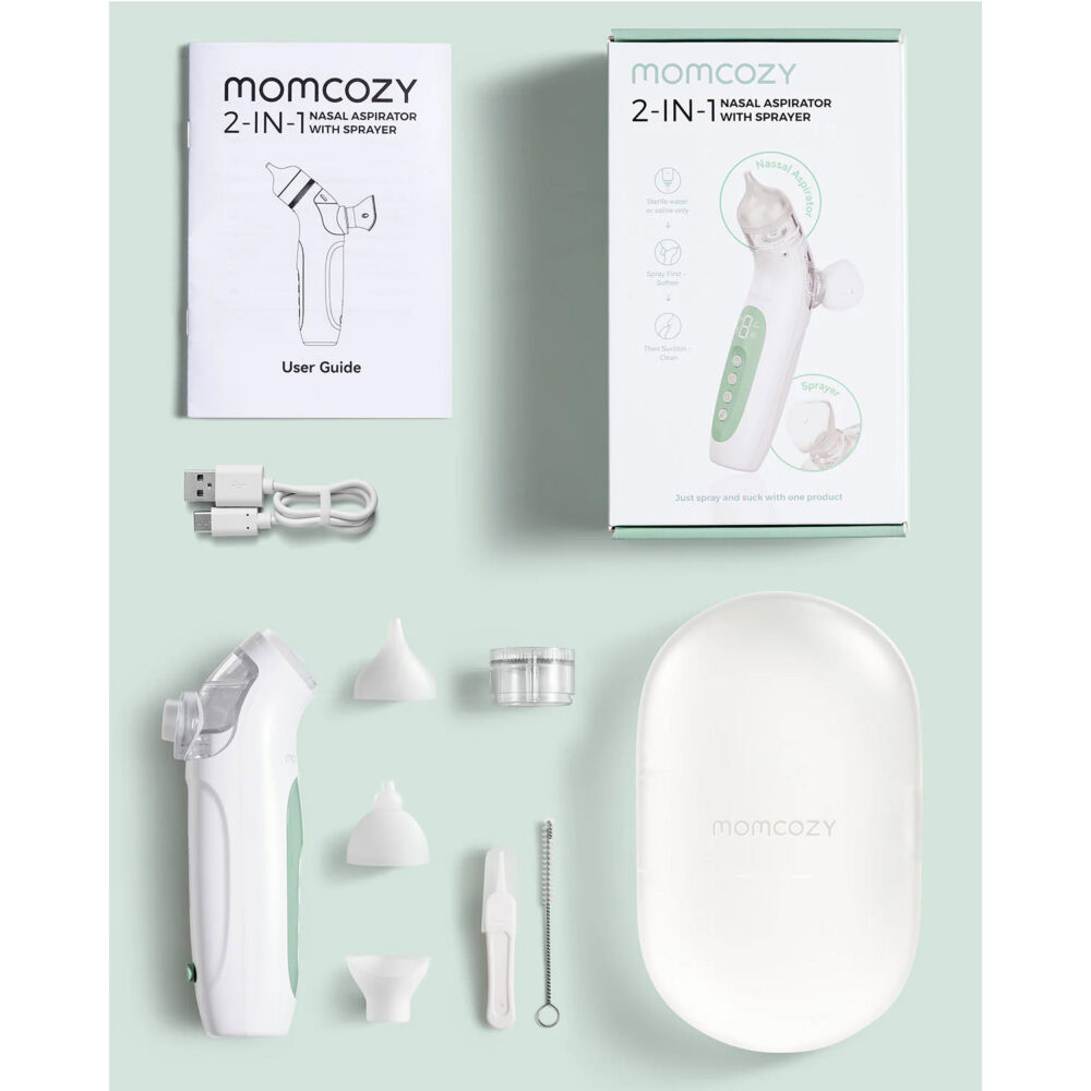 Momcozy aspirateur nasal électrique 2 en 1 momcozy breezyclear™