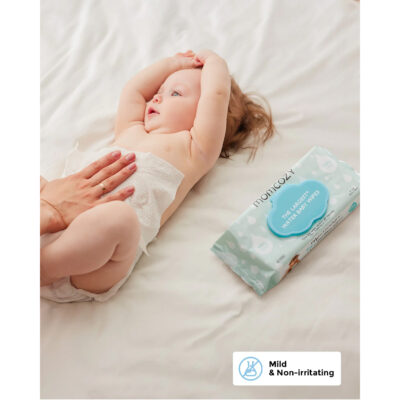Momcozy lingettes pour bébé à 99 % d'eau pureté supérieure 60 pieces Momcozy lingettes pour bébé à 99 % d'eau pureté supérieure 60 pieces
