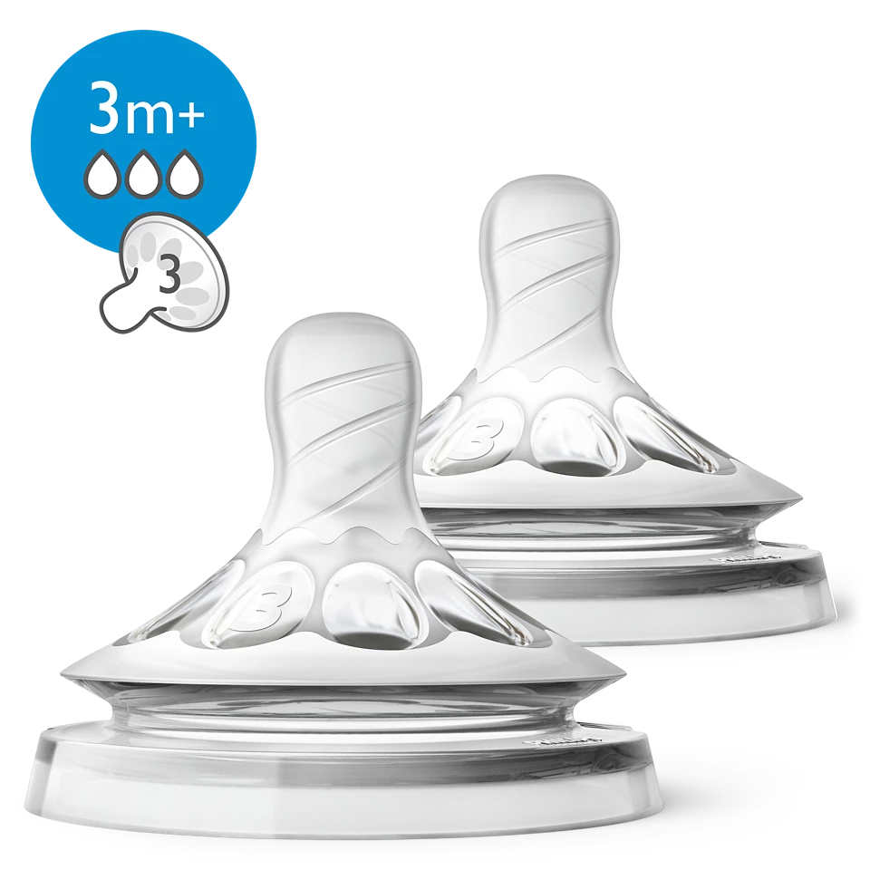 Avent natural 2 tetine 3 trous 3m+ scf043/27 Avent natural 2 tetine 3 trous 3m+ scf043/27