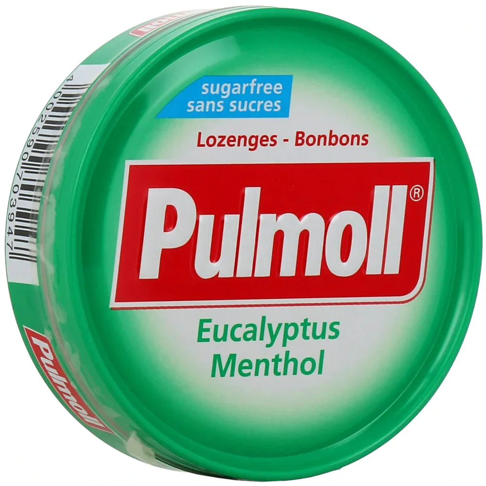 Pulmoll bonbons eucalyptus menthol sans sucres 45g