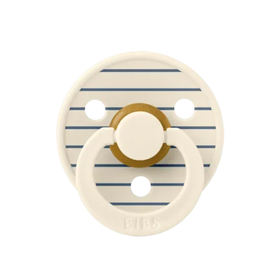 Bibs studio colour 2 sucettes ivory steel blue mix 0+ mois