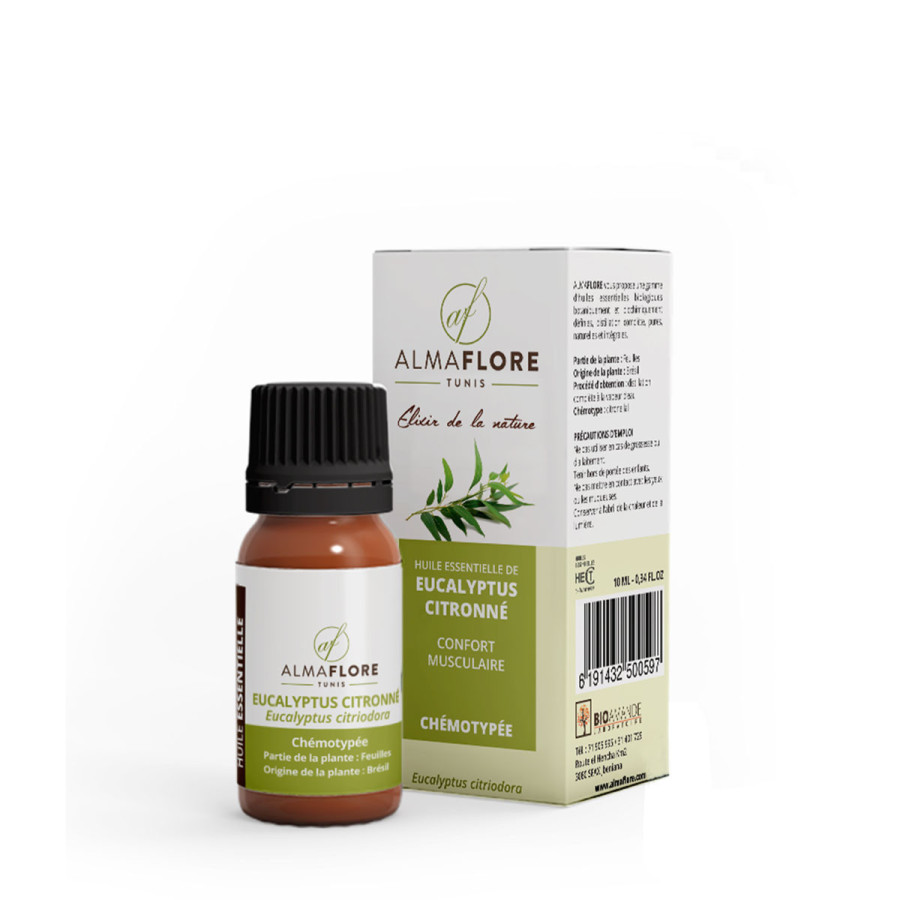 Almaflore huile essentielle d'eucalyptus citronné 10ml Almaflore huile essentielle d'eucalyptus citronné 10ml