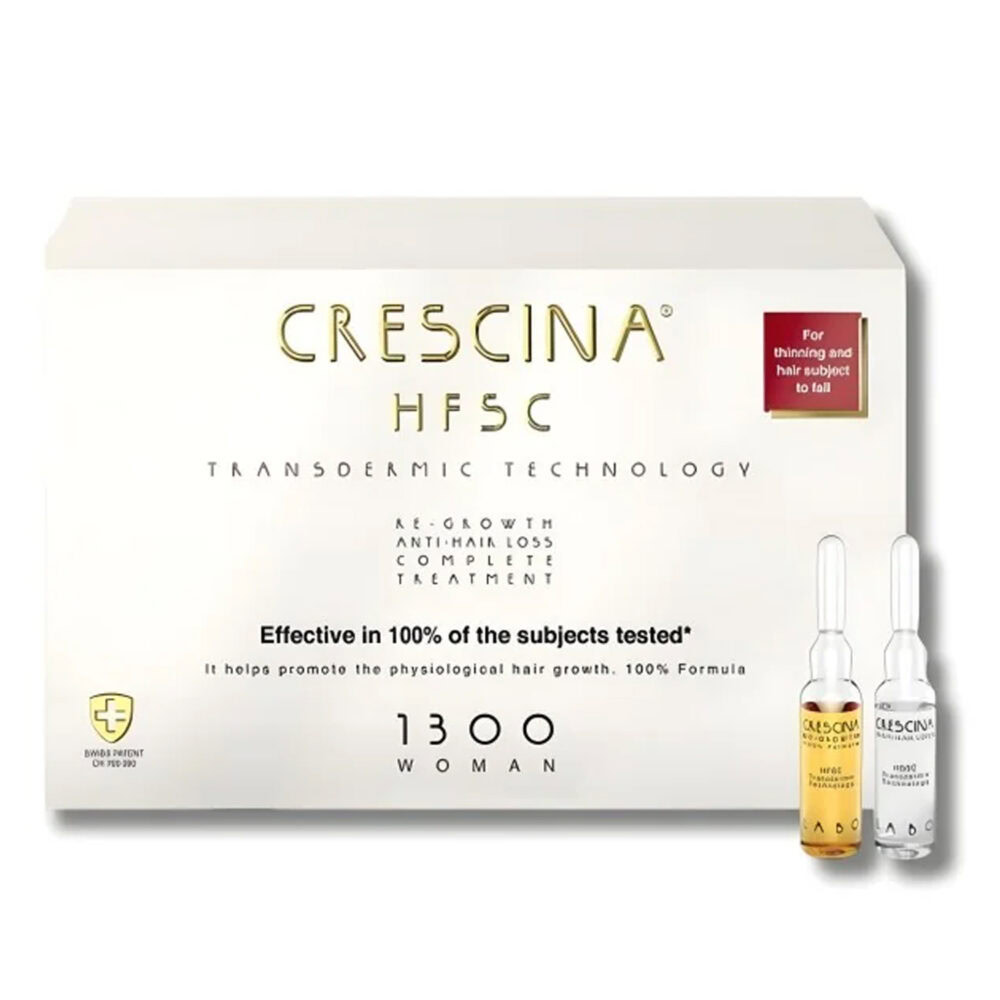 Crescina ttt complet (anti chute + repousse) 1300 femme 10 +10 ampoules