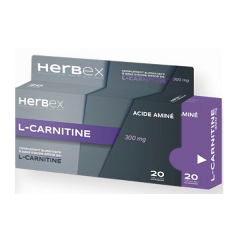 Herbex l-carnitine 300mg 20 gelules