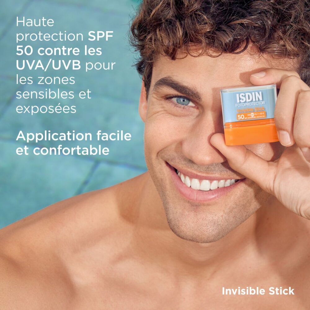 Isdin fotoprotector invisible stick protection solaire spf50 10g