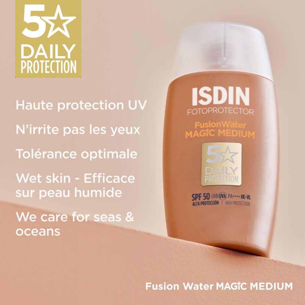Isdin fusion water magic medium spf50+ 50ml