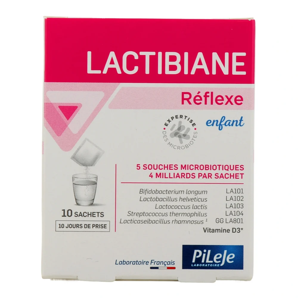 Pileje lactibiane réflexe enfant 10 sachets