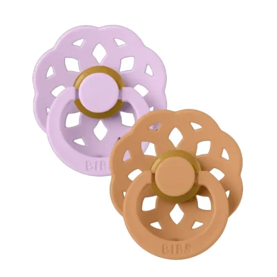 BIBS Boheme 2 Sucettes Taille 1 Violet Sky - Pumpkin 0 à 6 mois
