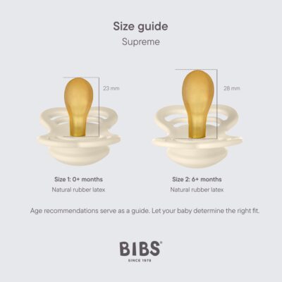 BIBS Supreme 2 Sucettes Taille 2 Rust – Mocha 6+ mois