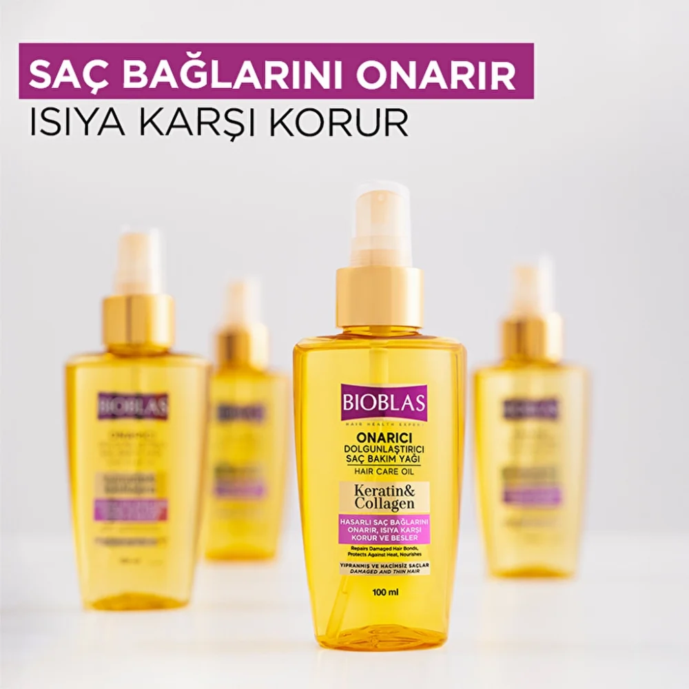 Bioblas huile capillaire kératine et collagène 100ml