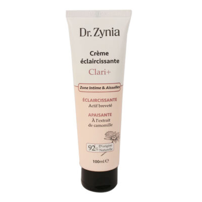 Dr Zynia Creme Eclaircissante Clari+ Zone Intime Aisselles 100ml