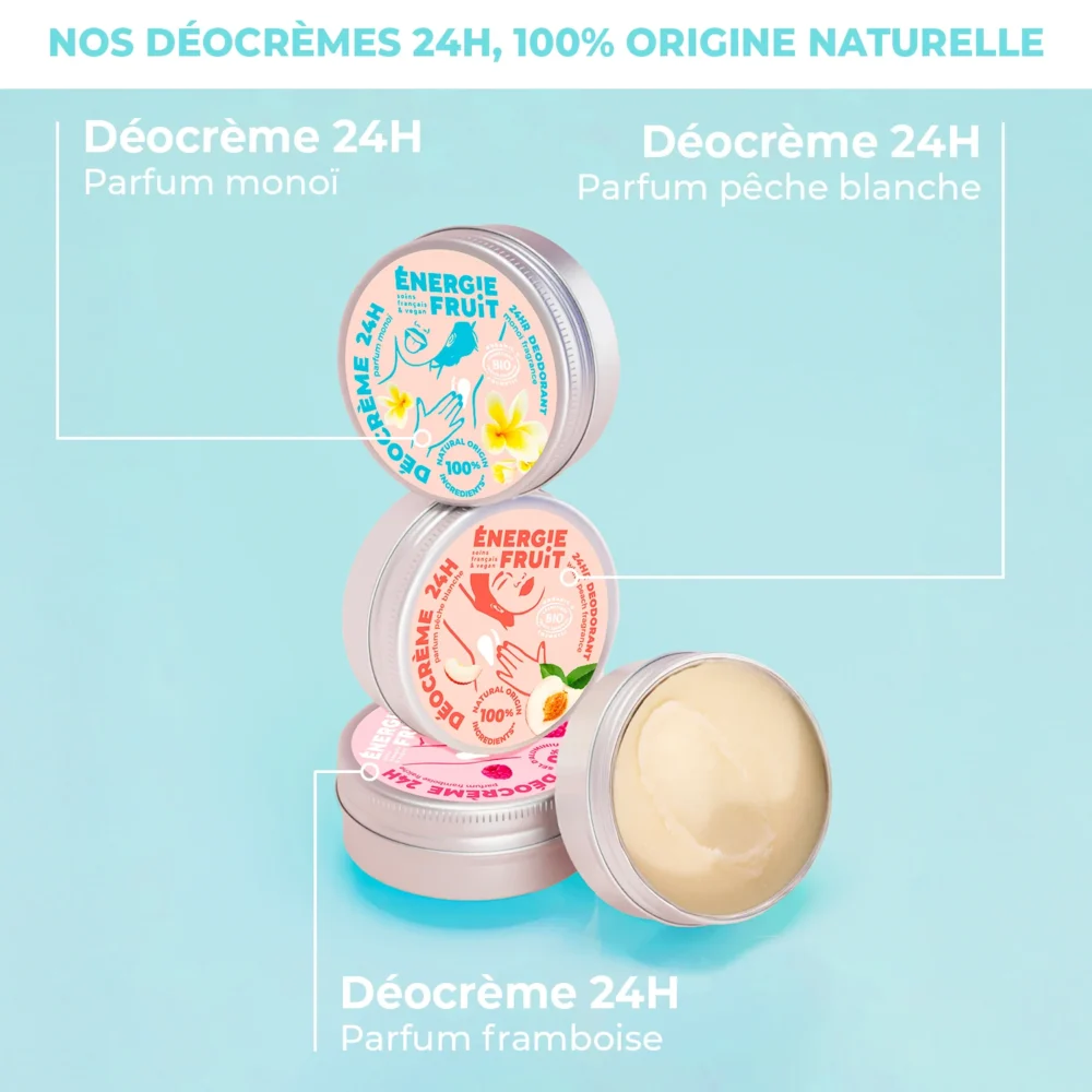 Energie fruit déocrème 48h parfum monoï bio 45g