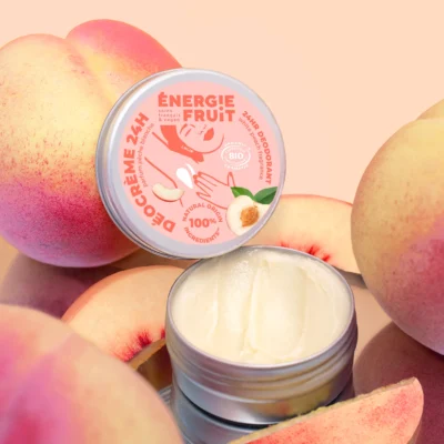 Energie Fruit Déocrème 48H Parfum Pêche Blanche Bio 45g