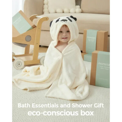 Momcozy cape de bain à capuche de 1 jour à 5 ans
