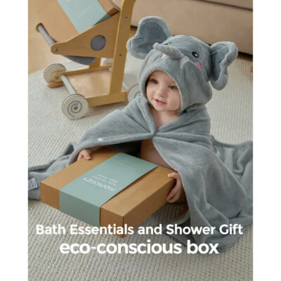 Momcozy cape de bain à capuche de 1 jour à 5 ans