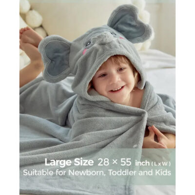 Momcozy cape de bain à capuche de 1 jour à 5 ans