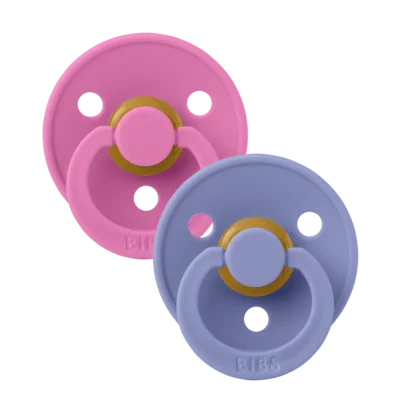 BIBS Colour 2 Sucettes Taille 2 Bubblegum - Peri 6 à 18 mois