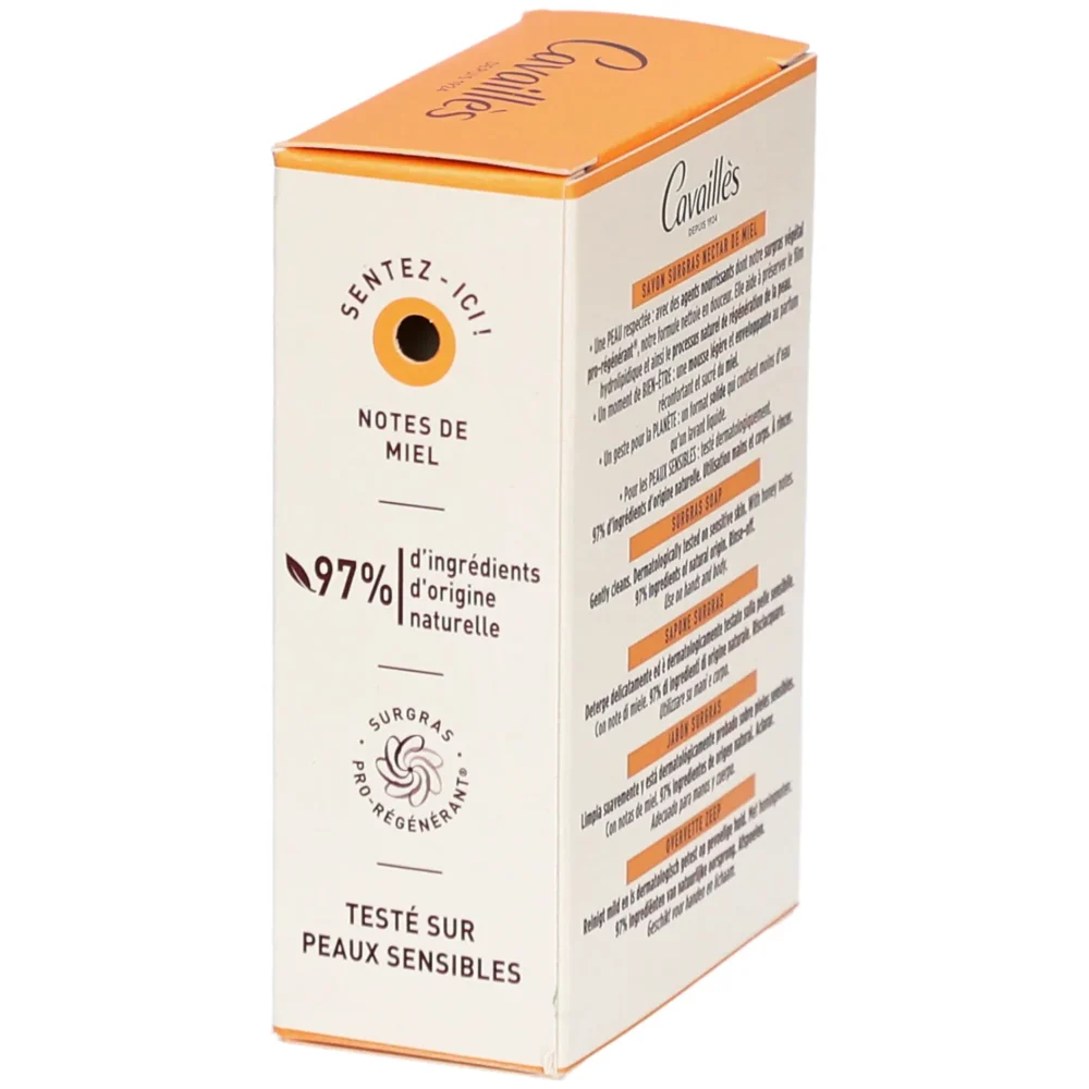 Cavailles savon surgras nectar de miel 100g