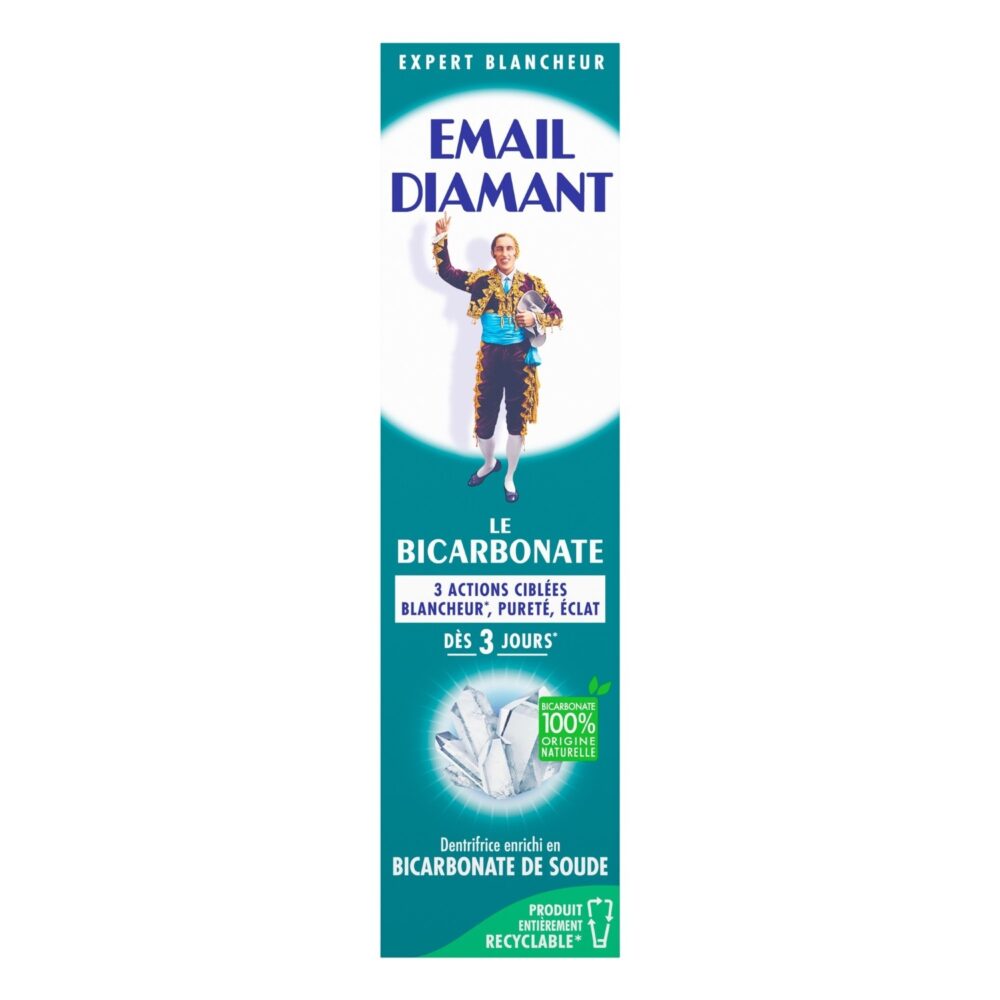 Email diamant le bicarbonate dentifrice 75ml