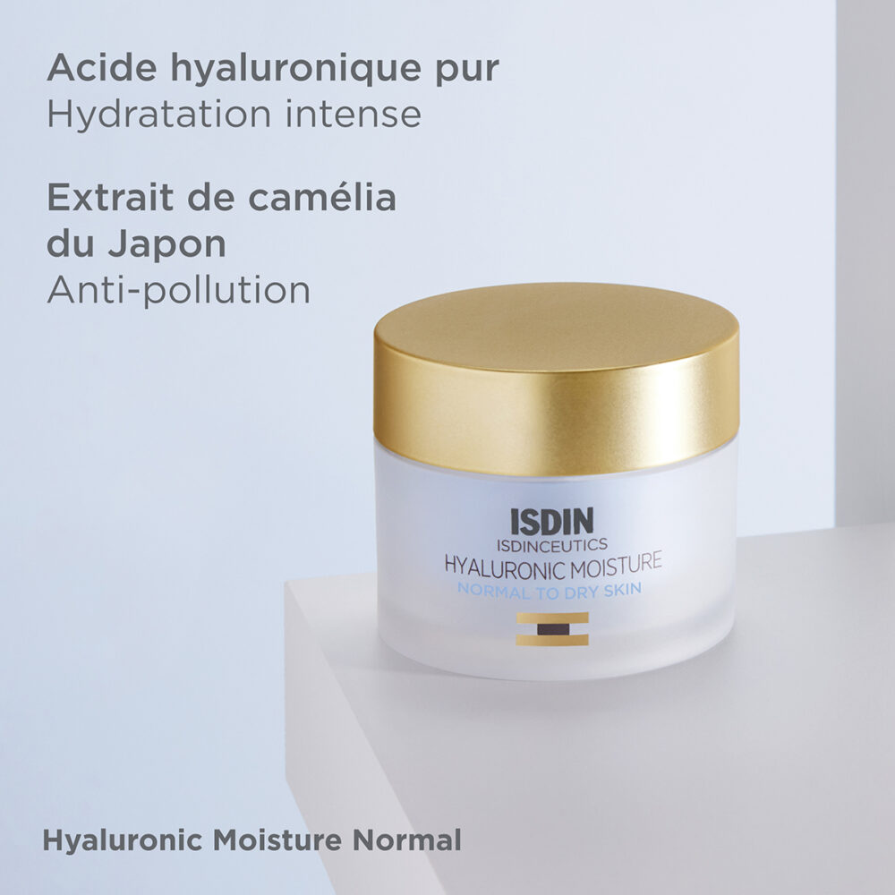 Isdin isdinceutics prevent hyaluronic moisture peau normale à sèche 50g
