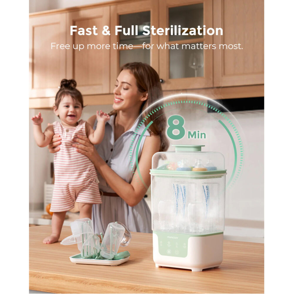 Momcozy stérilisateur et sèche biberons 4-en-1